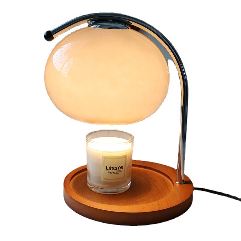 Candle Making Jug - 風の中世ガラステーブルランプ、アロマセラピーのろうそく立て、寝室、学習、オフィス、家庭の雰囲気装飾