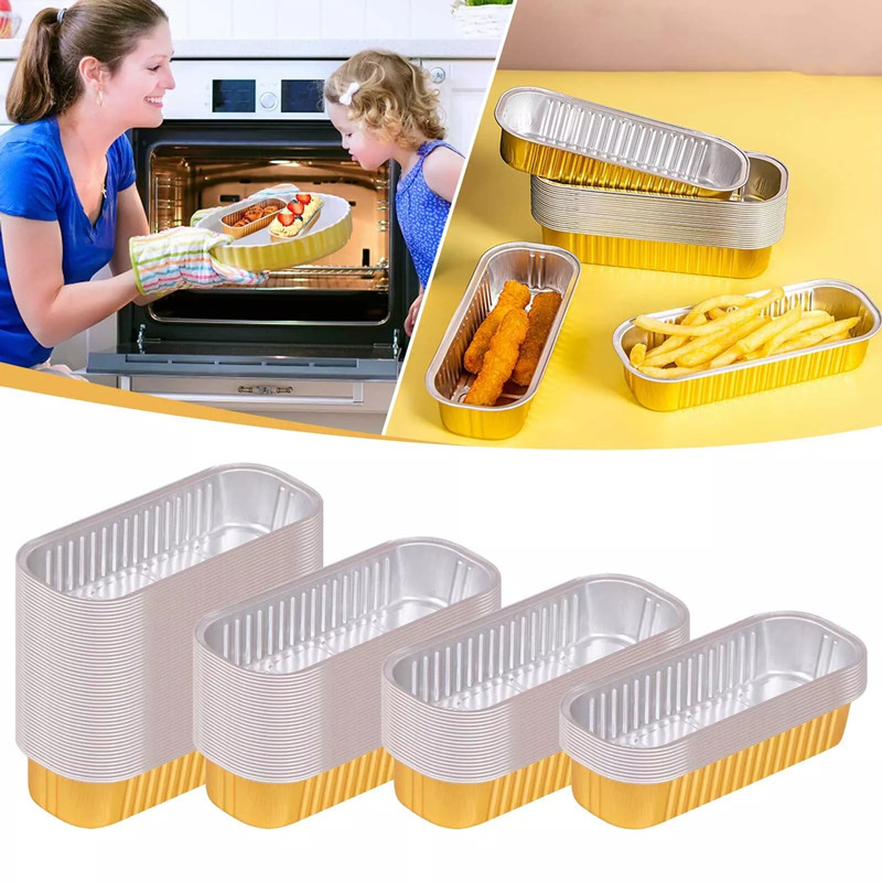 Tin Container Lid - 使い捨てアルミホイル缶,食品トレイ,透明蓋付き容器,持ち帰り用包装,キッチン調理,10個