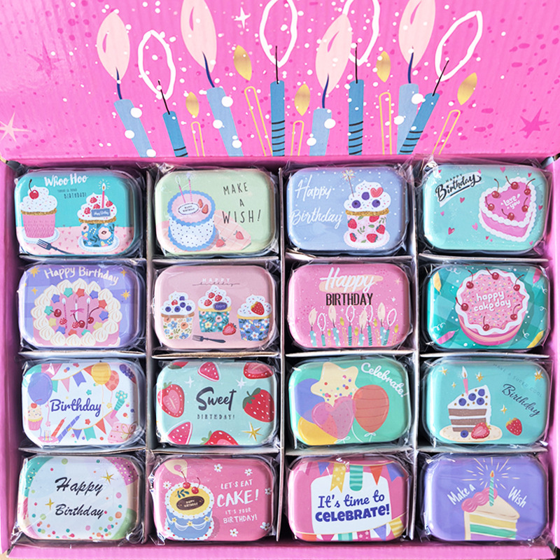 32個入り ミニ ヴィンテージ風 花柄のキャンディ収納缶 密 - Tin Container Lid のレビューと価格