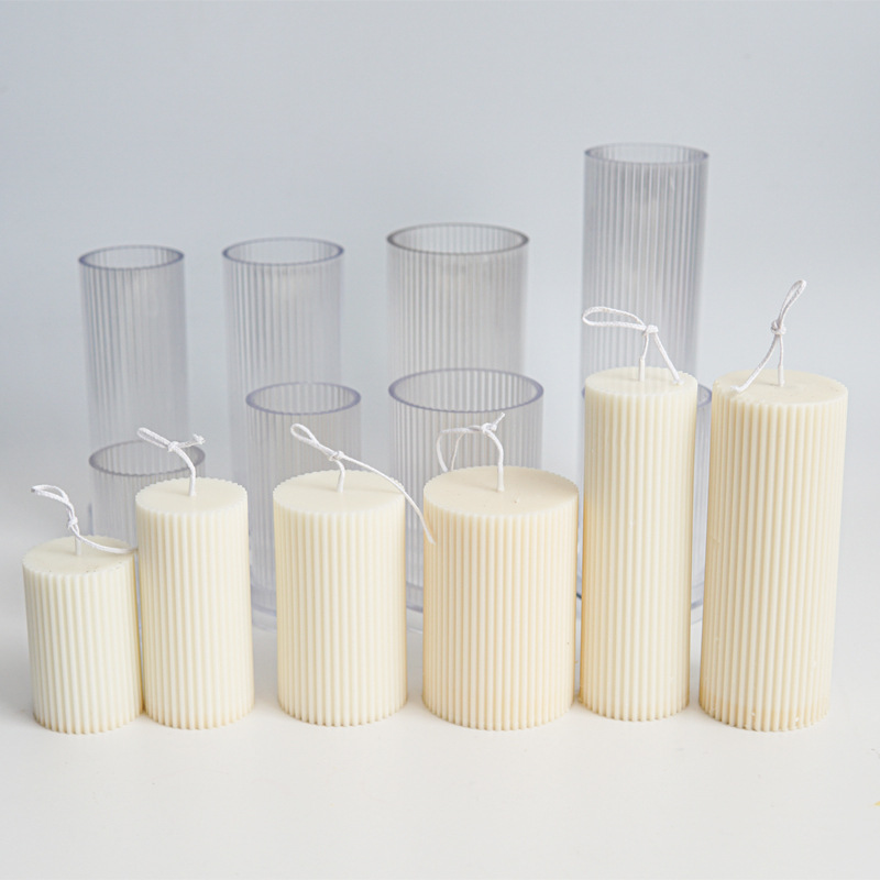 新しい DIY ピンストライプラウンド細かい歯円筒キャンドル - Candle Making Kits のレビューと価格