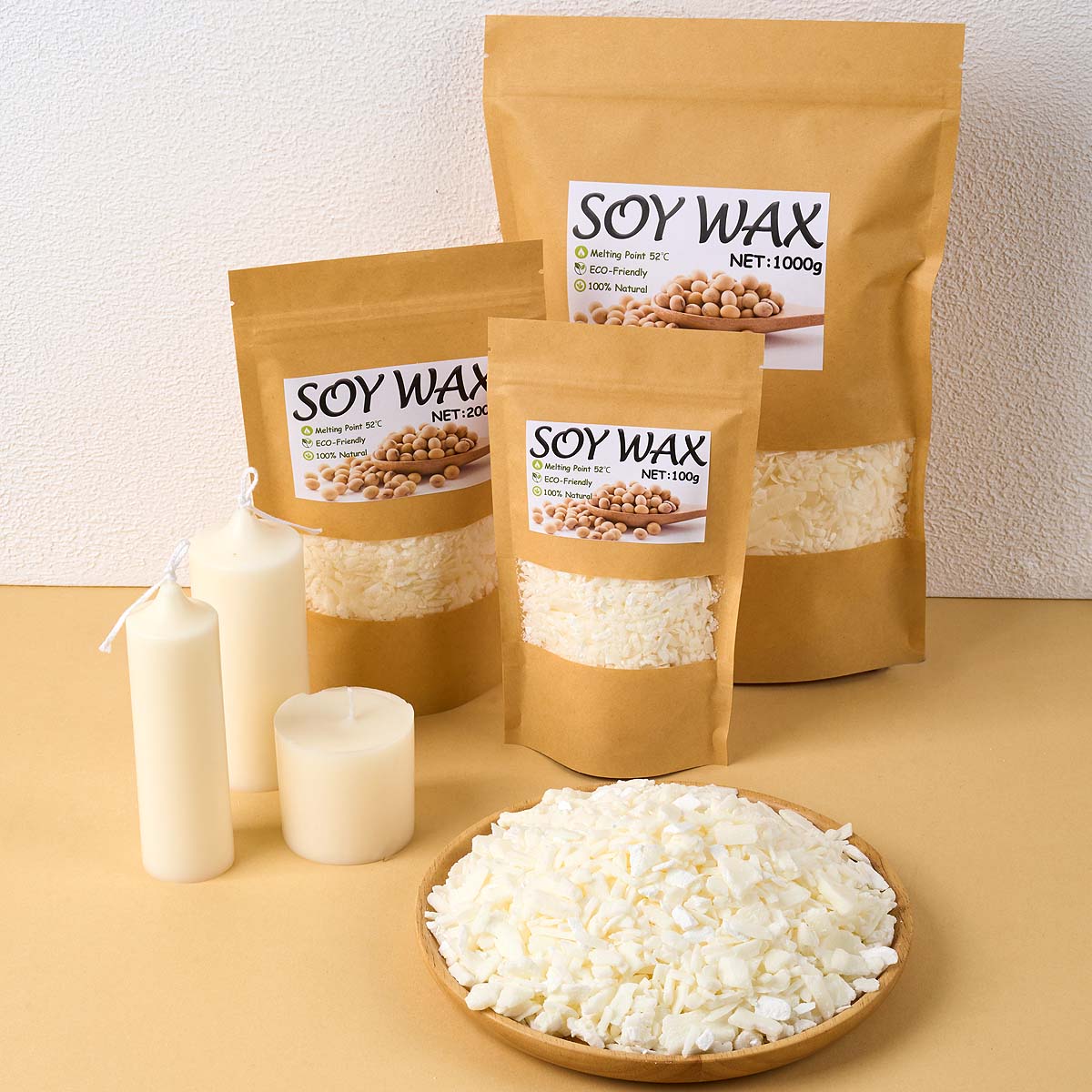 1 ポンドピュアホワイト大豆ワックス DIY 手作りキャンド - Candle Making Tutorial のレビューと価格