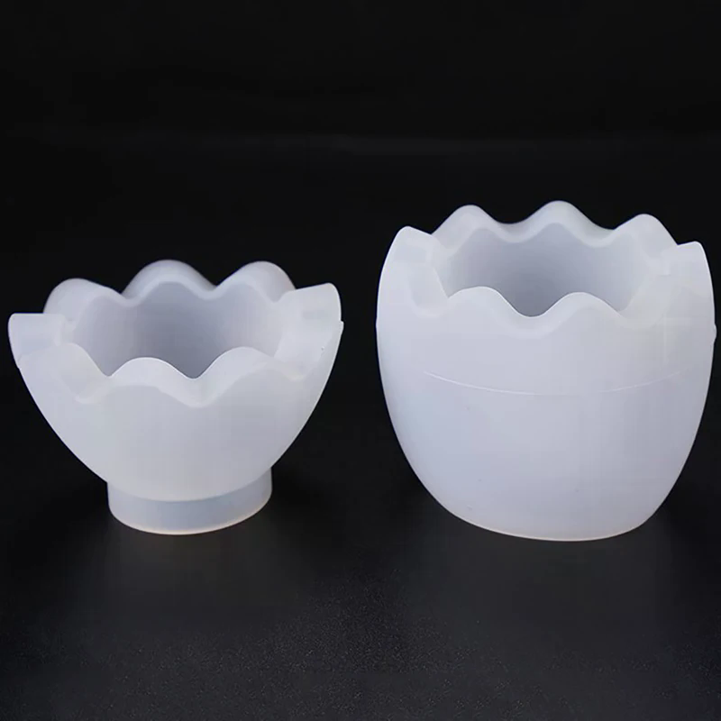 新しい卵型キャンドルジャー型収納ボックス、蓋付きシリコン型、 - Candle Making Jars With Lids のレビューと価格