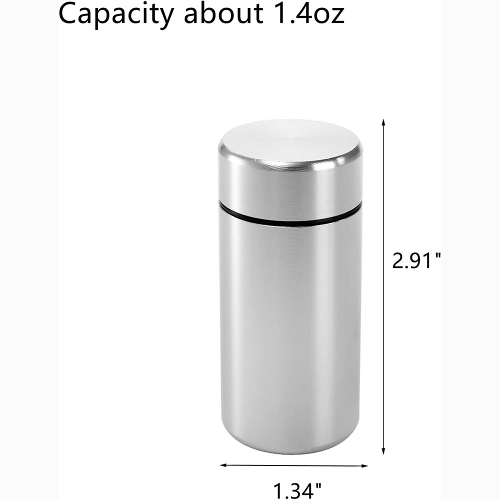 蓋付き小型保存瓶6個、1.4オンスのポータブルアルミニウム保 - Tin Container Lid のレビューと価格