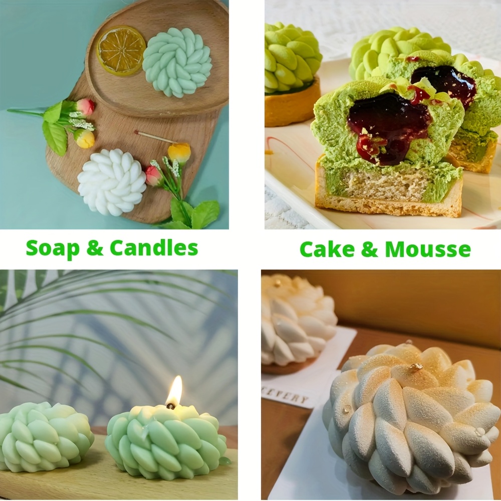 1個のケーキ型 サンタアナフローラル - 花の形をしたムース - Candle Making Jug のレビューと価格