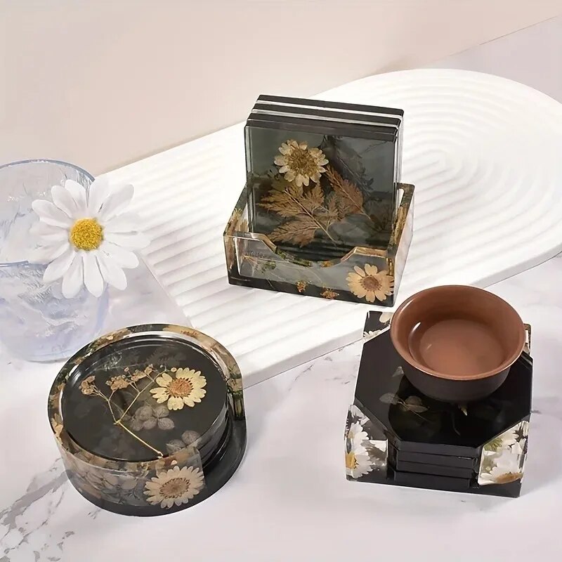 コースター樹脂モールドセットには、コースター収納ボックスモー - Candle Making Jars With Lids のレビューと価格